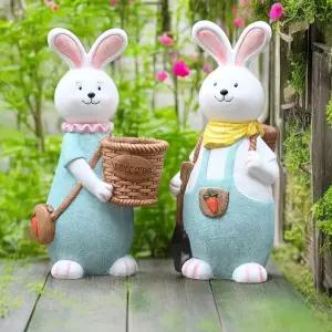가족 화분 식물 정원 팬션 야외 토끼 카페 언니 조형물 다육
