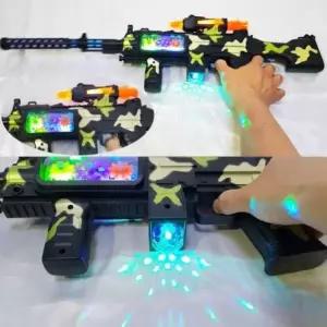 소리나는 디스코볼 작동완구 전자총 기관총 돌격총 LED GWM