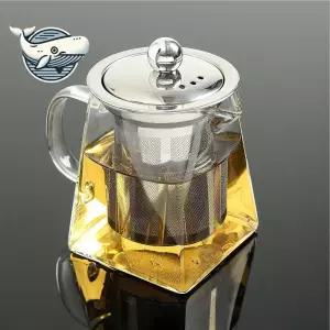 전기포트 주전자 내열유리 거름망 티포트 350ml