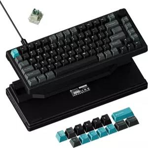 Keychron J2 HE 홀 효과 유선 게이밍 키보드 볼륨 노브 RGB 핫 스왑 초고속 마그네틱 스위치로 프로그래밍