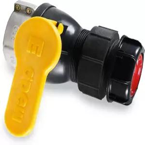 르페브니 IBC 토트 탱크 62mm 거친 나사 캡 밸브 어댑터 볼 용기 배수