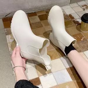 장화 무광 여성화 앵클 숏장화 여성 장마철 레인부츠 첼시
