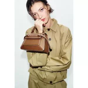 ZARA 자라 시티 버클 백 - 다크 샌드 3886218