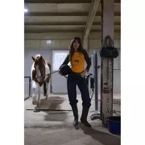 ZARA 자라 LOTTIE RAE 스탬핑 티셔츠 - 브라운 3886176