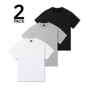 TRILLION [스토커즈 PICK][2PACK] 코마 26수 레이어드 롱 반팔티_3color