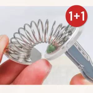 1+1 추억의 놀이 용수철 장난감 매직링 무지개스프링 메탈실버 4cm
