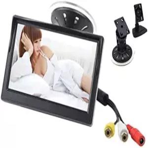 EKYLIN 차량 모니터 5인치 와이드 입력 트럭/차량 내 LCD 화면 듀얼 마운팅 브래킷 백업 카메라/리어