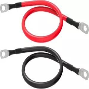 8 AWG 배터리 케이블 게이지 파워 인버터 케이블(태양열 보트 해상 RV 차량 2팩(1FT)용 5/16인치 러그 양쪽