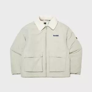 매장정품 코닥어패럴 에센셜 플리스 카라형 패딩 자켓 BEIGE 3348818 259277