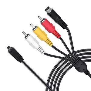 소니 캠코더 핸디캠 DCR-HC28/e DCR-SX85/v/e/l 및 기타 모델용 5피트 AV A/V 오디오 비디오 TV 출력
