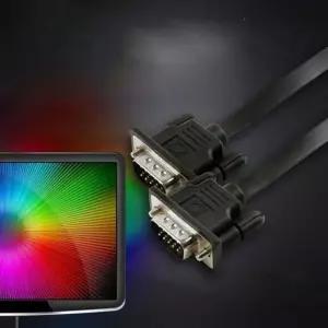케이블 모니터 PC케이블 플랫형 3M coms RGB Slim