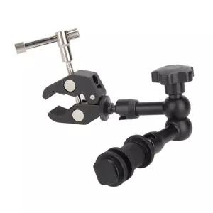 액션캠 일반카메라 카메라 거치대 라이트 매직 클램프 플래시 집게 LED DSLR
