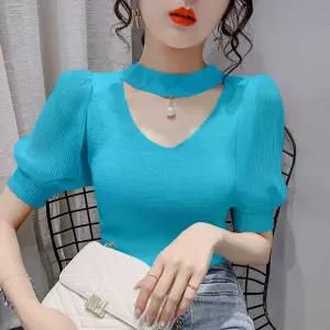 진주퍼프티 라인댄스복 라틴댄스복 공연복 상의