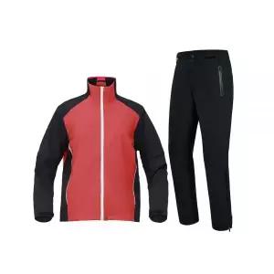 Fit space Waterproof Golf Rain Suits for Men Performance Rain Jackets and Pants for All Sports (Red