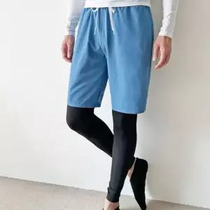 [하프클럽/]남성 수영 반바지 레깅스 블루 래쉬가드 팬츠