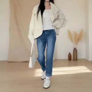 [하프클럽/]여성 하렘 히든밴드 진 팬츠 바지