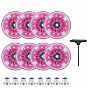 VORTRACK 8팩 라이트업 인라인 스케이트 휠 /80MM 64 /76 /70 /72