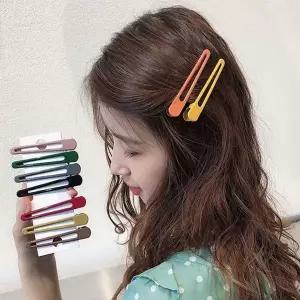 [하프클럽/]색상 헤어 칼라 헤어 액세서리 코팅 다양한 집게핀 삔