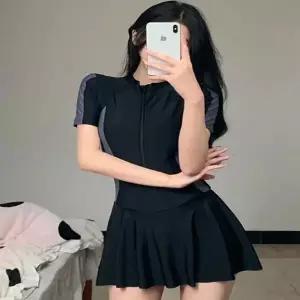 [하프클럽/]수영복 물놀이 플레어 원피스 래쉬가드 워터파크 반팔