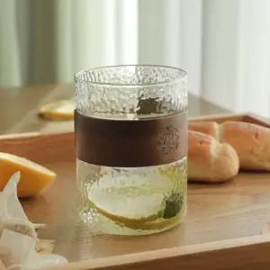 내열 유리컵 우드 받침 테이블용 컵홀더 300ml WFLQLX6
