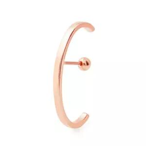 커브 골드핀 로즈골드 친구선물 귀걸이 14K RS467 하프링 피 OW6FF4E3