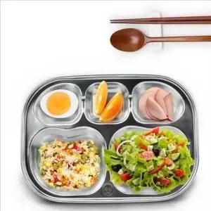 위생 스테인리스 식판 휴대용 어른 식판 점심 단체 스텐 관리