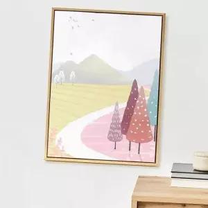 일러스트 캔버스 액자 풍경F 30x40cm 인테리어 캔버스액자틀