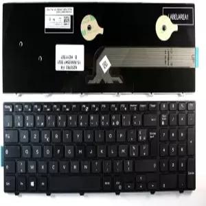 Dell Inspiron 15 5547과 호환되는 Power4Laptops 프렌치 레이아웃 블랙 프레임 교체 노트북 키보드