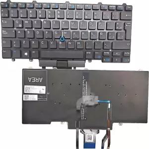 Dell Latitude E5450 E5470 E5480 E7450 P40G E7470 E7480 블랙 및 백라이트용 노트북 교체 라틴 스페인어