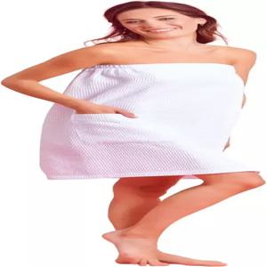 여성용 목욕 랩 - 와플 직조 스파 편안하고 조절 가능 흡수성 및 빠른 건조 가볍고 부드럽습니다