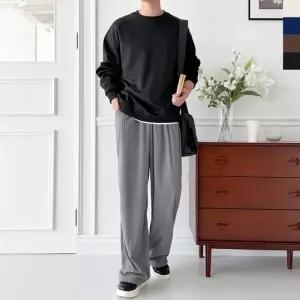 TBZ GAA SF1043M 남자 코듀로이 골덴 스트링 조거 와이드