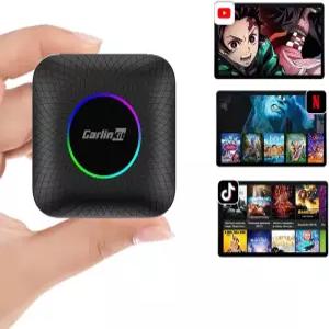 유선 카플레이 터치스크린 자동차 전용 무선 어댑터 CarlinKit 3 in 1 Ai Box 안드로이드 13.0 시스템 지원