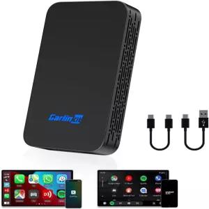 Carlinkit 2Air 5.0 CarPlay 어댑터 유선 카플레이를 무선으로 및 안드로이드 오토를 위한 2-듀얼 컨버팅