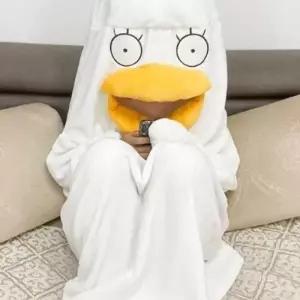 TBZ 귀여운 잠옷 따듯하고 가벼운 동물 파자마 홈웨어
