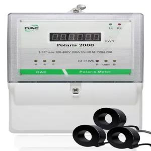 DAE P204-200-S 키트 UL CTEP kWh 스마트 서브미터 3상 200A 120-480V 3개의 솔리드 코어 CT(내경