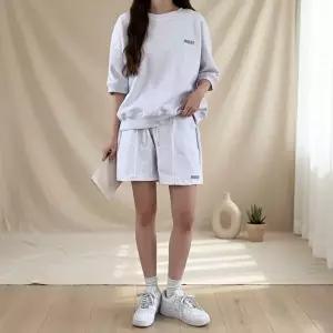[옷자락]여성 허리밴드 핀턱 반바지 MMAT 패치 팬츠 쇼츠