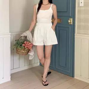 [옷자락]여성 캐주얼 밴딩 3부 코튼 팬츠 바지 OOTD 꾸안꾸
