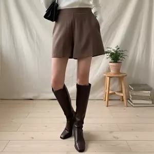 [옷자락]여성 심플 뒷밴드 기본 반바지 팬츠 쇼츠 무지 숏팬츠