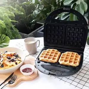 [키친아트]렉스 2구 와플메이커 가정용 와플 기계 크로플 샌드위치 붕어빵 와플팬 KP-21JT