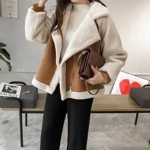 라이더 스웨이드 여자무스탕 페이크자켓 F007443_양털