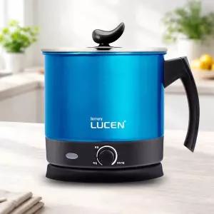 [루센]멀티쿠커 여행용 캠핑 라면포트 원룸 전기냄비 대용량 전기포트 1.8L LU-261B (블루)