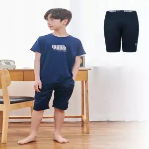 푸마 남아 주니어 홈웨어 5부 반바지 (네이비)