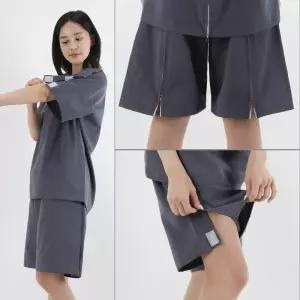환부 오픈 편안한 기능성 환자복 스냅형 벨크로형 지퍼형 상하의세트 치료복 검진복 깁스 개방형 수술복