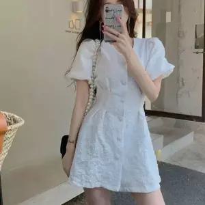 [하프클럽/]큐티 모던 미니원피스 반팔 프릴 레이스 원피스