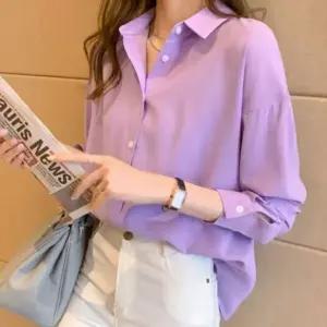 [하프클럽/]밴딩 소매 루즈핏 셔츠