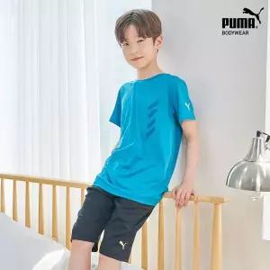 [푸마] 남아 주니어 멀티웨어 11차 상하의 2종 그린+블랙