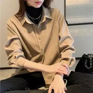 [하프클럽/]여성 오버핏 코듀로이 골덴 남방 긴팔 카라 가을 셔츠