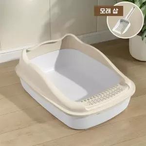 코어스 아깽이용 평판형 고양이 화장실(모래삽 포함)배변통 대형 초대형 후드형 특대형 변기