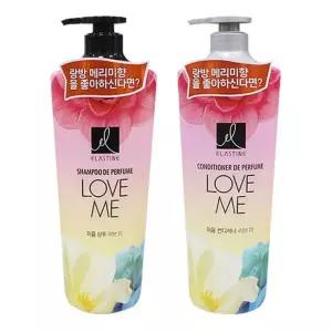 엘라스틴 샴푸 린스 두피 머리 헤어 관리 600ml 가정용 데일리 프루티향 퍼퓸 케어 모발