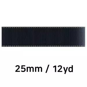 (리본) 골직 스티치 롤 (폭 25mm) (곤색)공작놀이 꾸미기재료 포장 장식 선물 다용도 꾸미기 리본끈 만들기